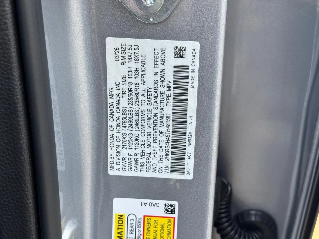 2026 Honda CR-V EX - Photo 27