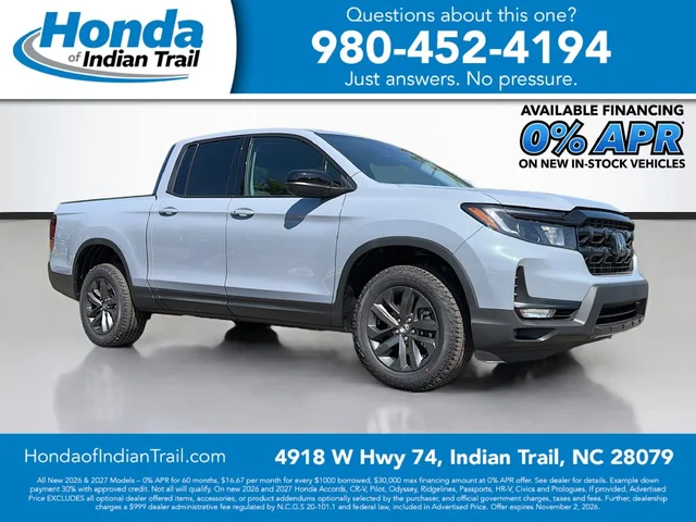 2026 Honda Ridgeline Sport