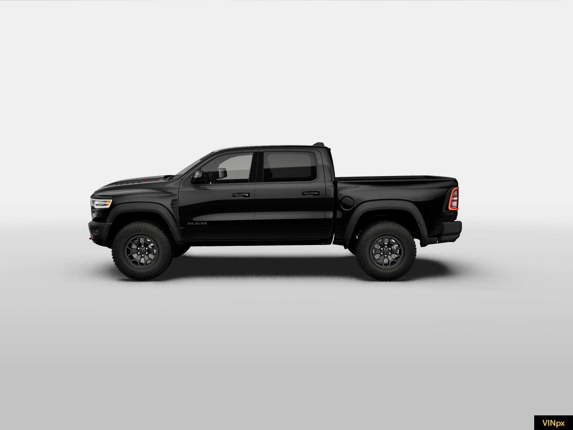 New 2027 Diamond Black Crystal Pearl-Coat Exterior Paint RAM TRX image 3