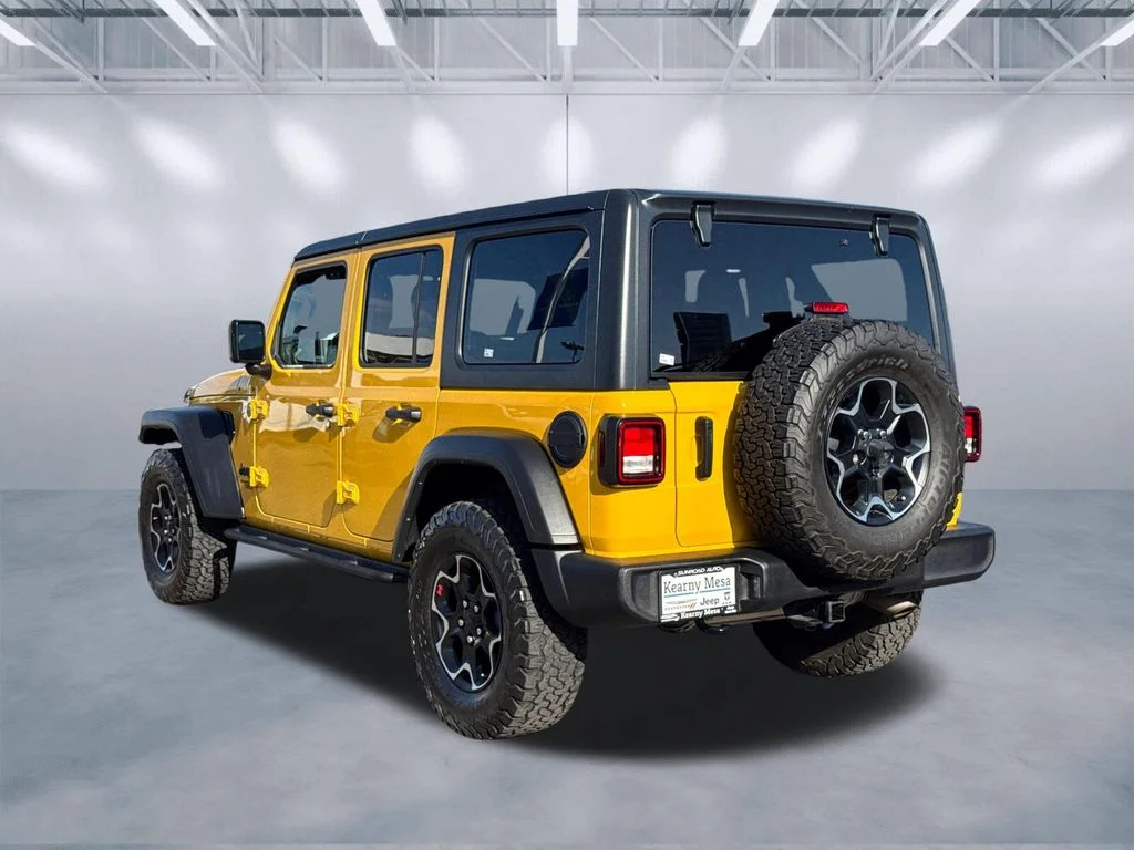Used 2021 Yellow Jeep Unlimited Sport S image 4