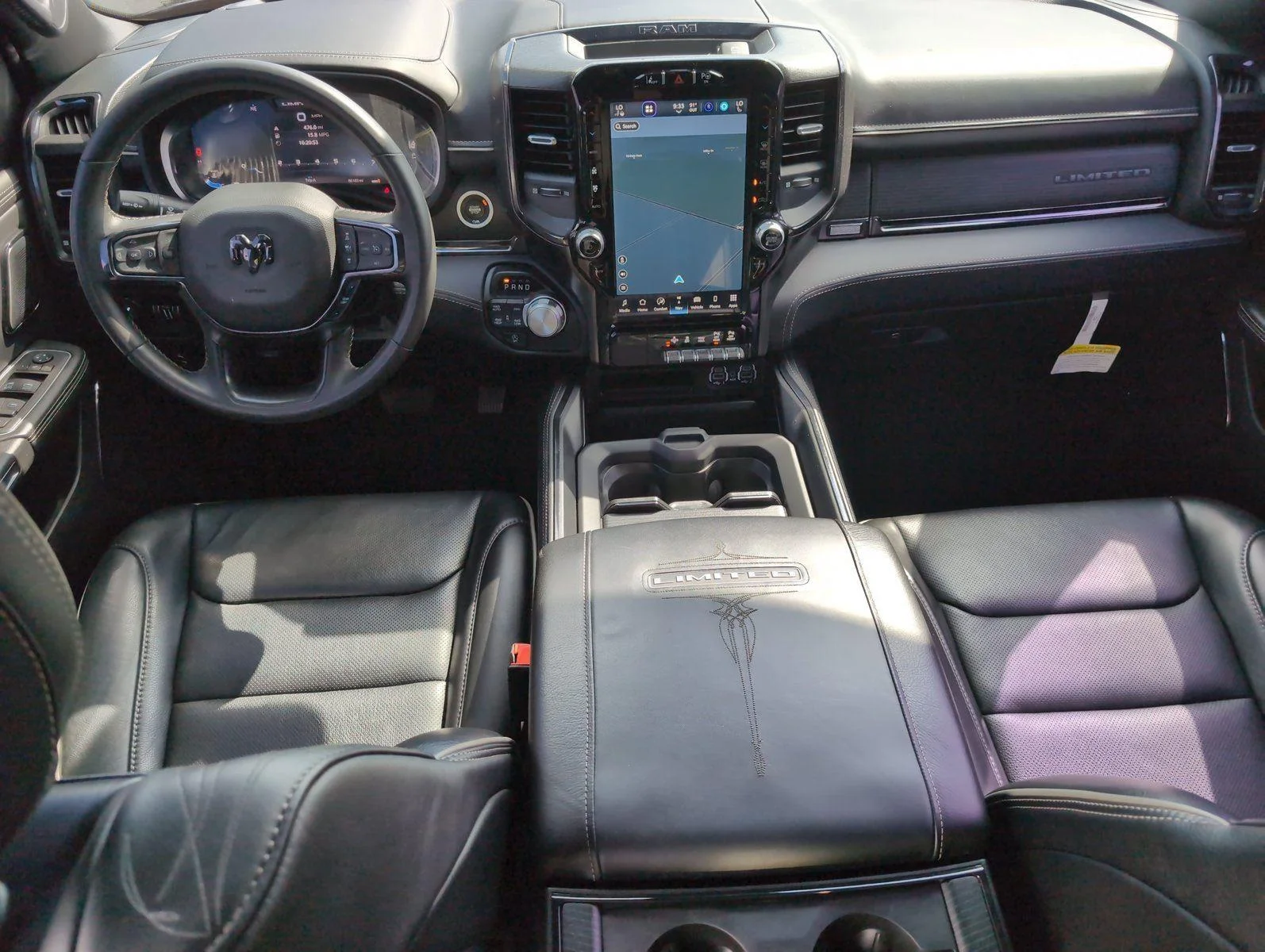 Used 2023 Diamond Black Crystal Pearlcoat Ram Limited image 35