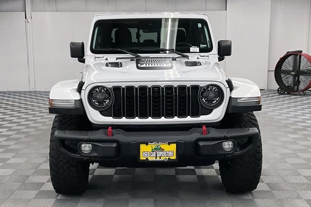 Used 2024 Bright White Clearcoat Jeep Rubicon image 4