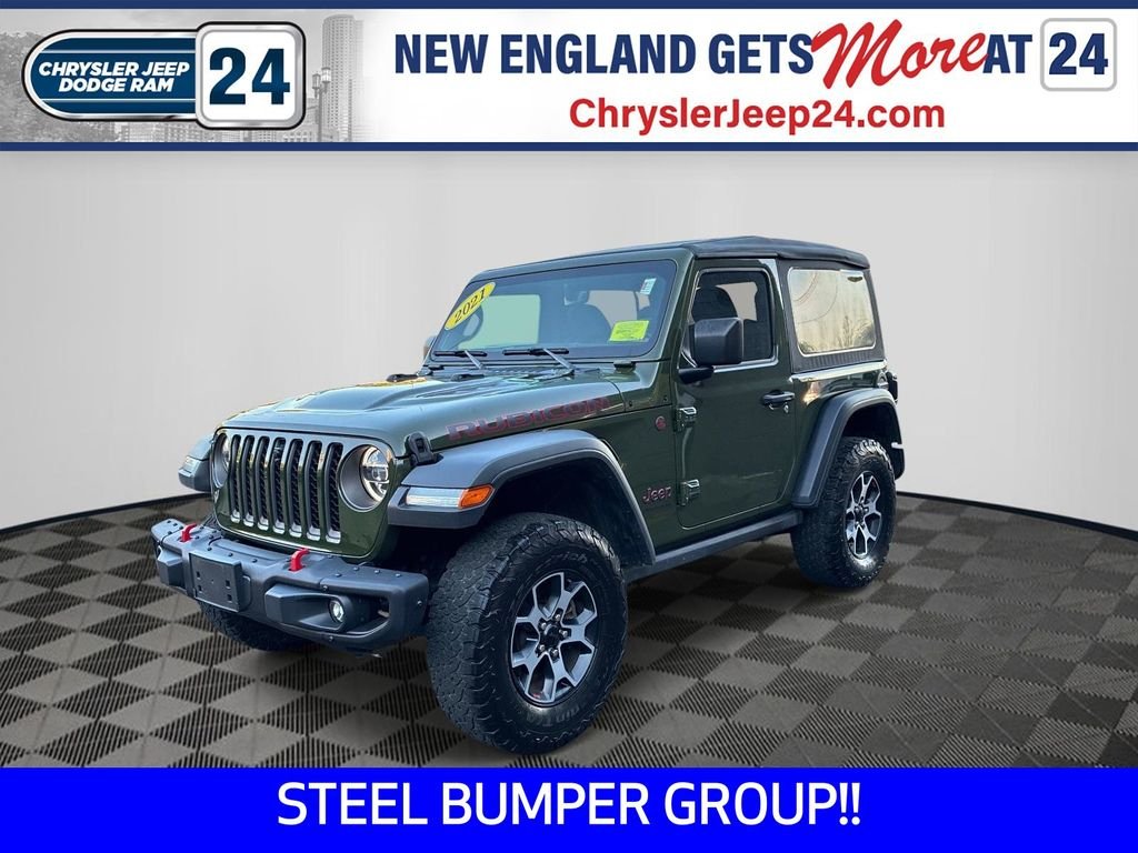 Used 2021 Green Jeep Rubicon image 1