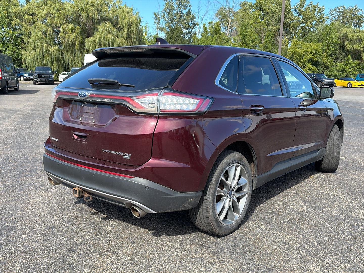 Used 2018 Burgundy Velvet Metallic Tinted Clearcoat Ford Titanium image 10