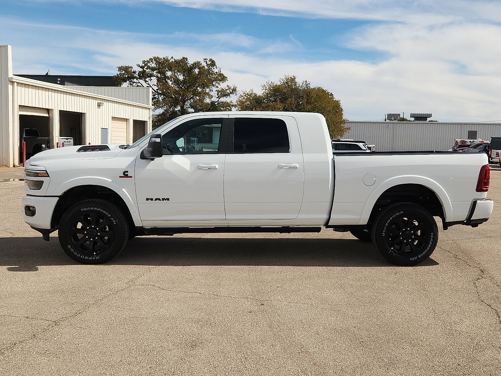 New 2027 Bright White Clear-Coat  Paint Ram LARAMIE MEGA CAB 4X4 6