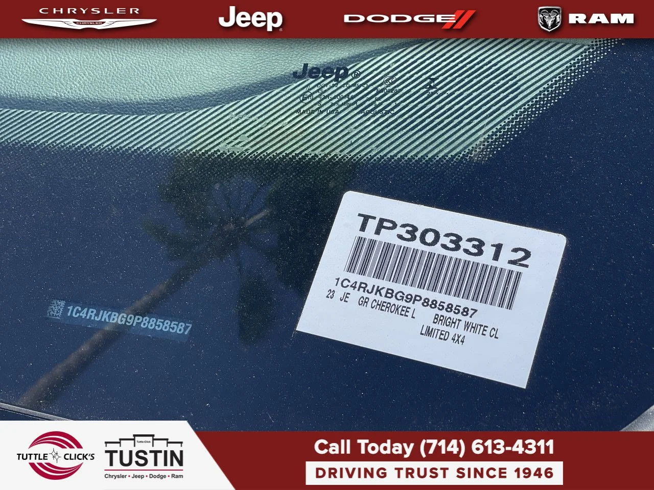 Used 2023 Bright White Clearcoat Jeep Limited image 42