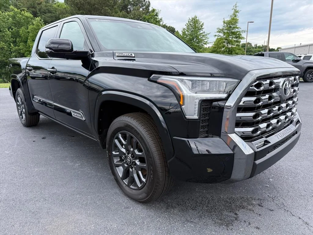 New 2026 Midnight Black Metallic Toyota Tundra Platinum image 3