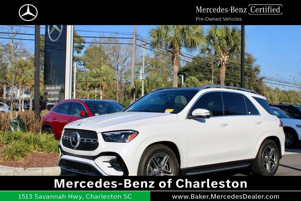 Certified Used 2025 White Mercedes-Benz GLE 450 image 1