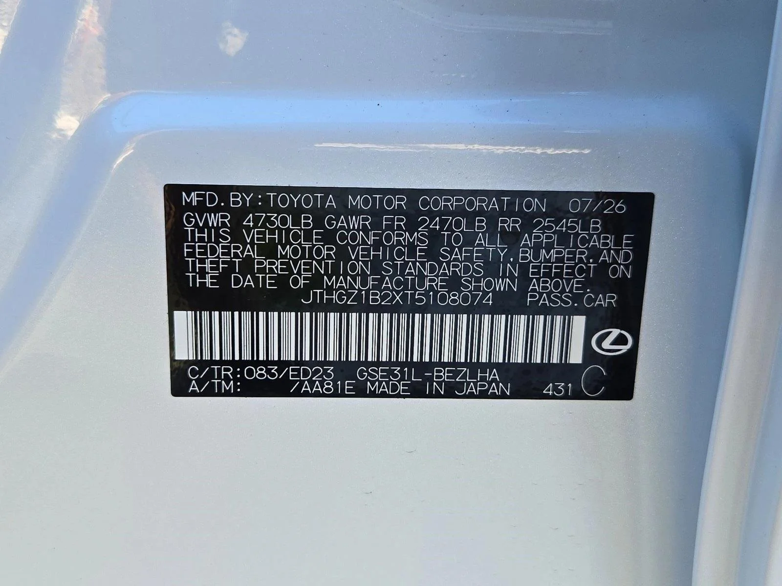 New 2026 Ultra White Lexus  350 F SPORT image 17