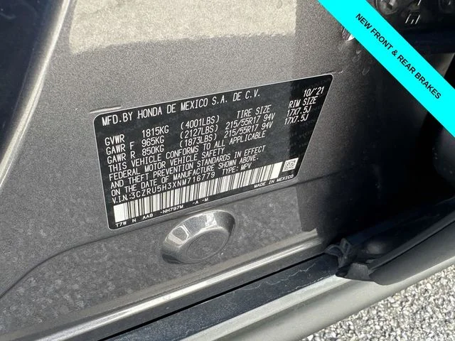 Used 2022 Modern Steel Metallic Honda LX image 30