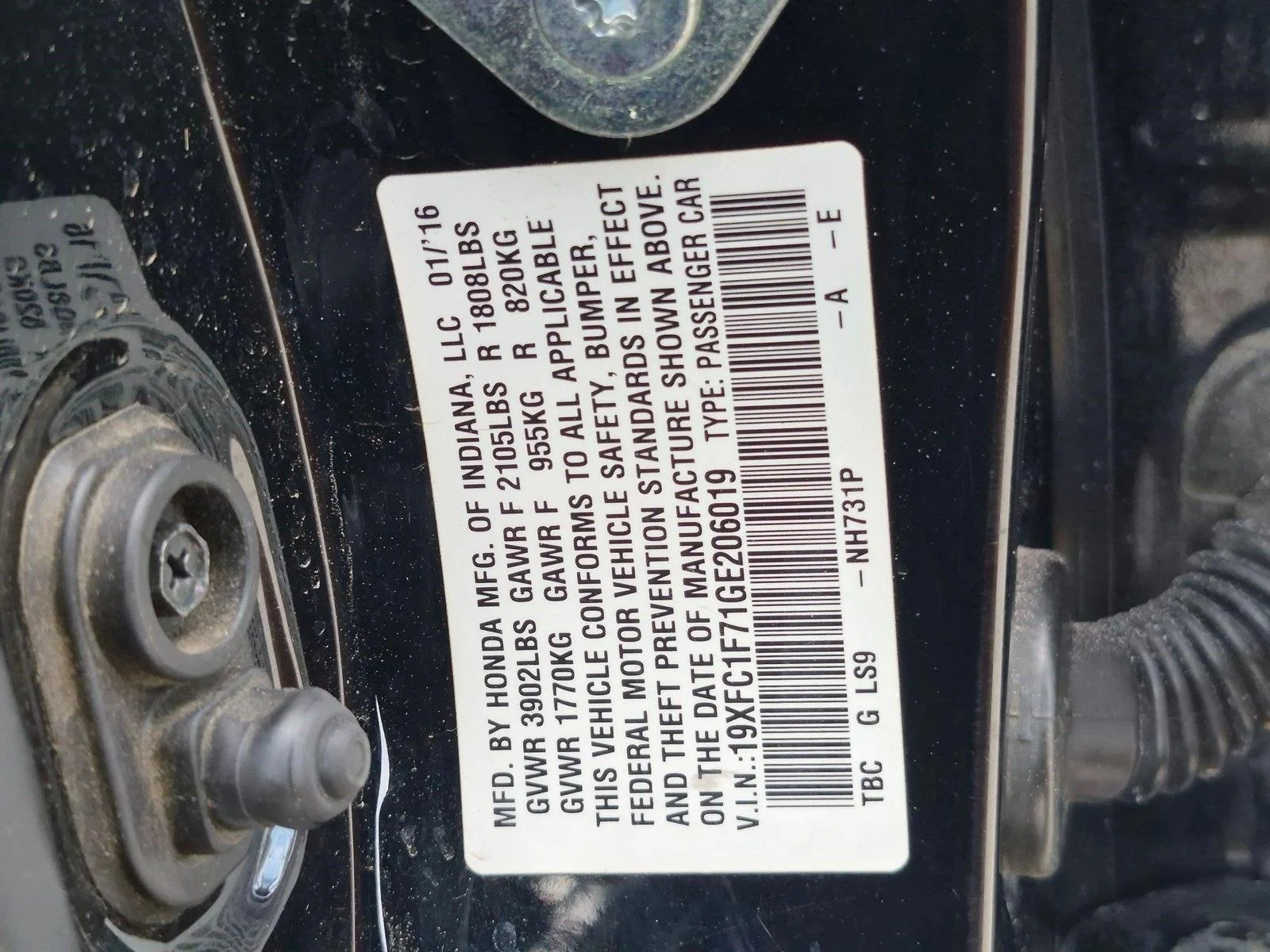 Used 2016 Black Honda EX-L image 25