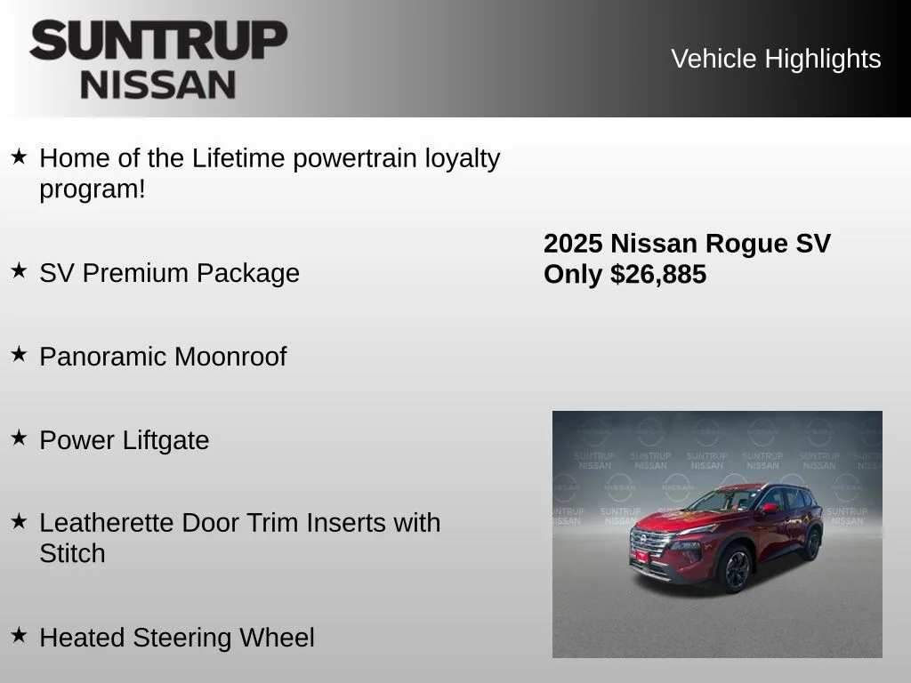 Used 2025 Red Nissan SV image 8