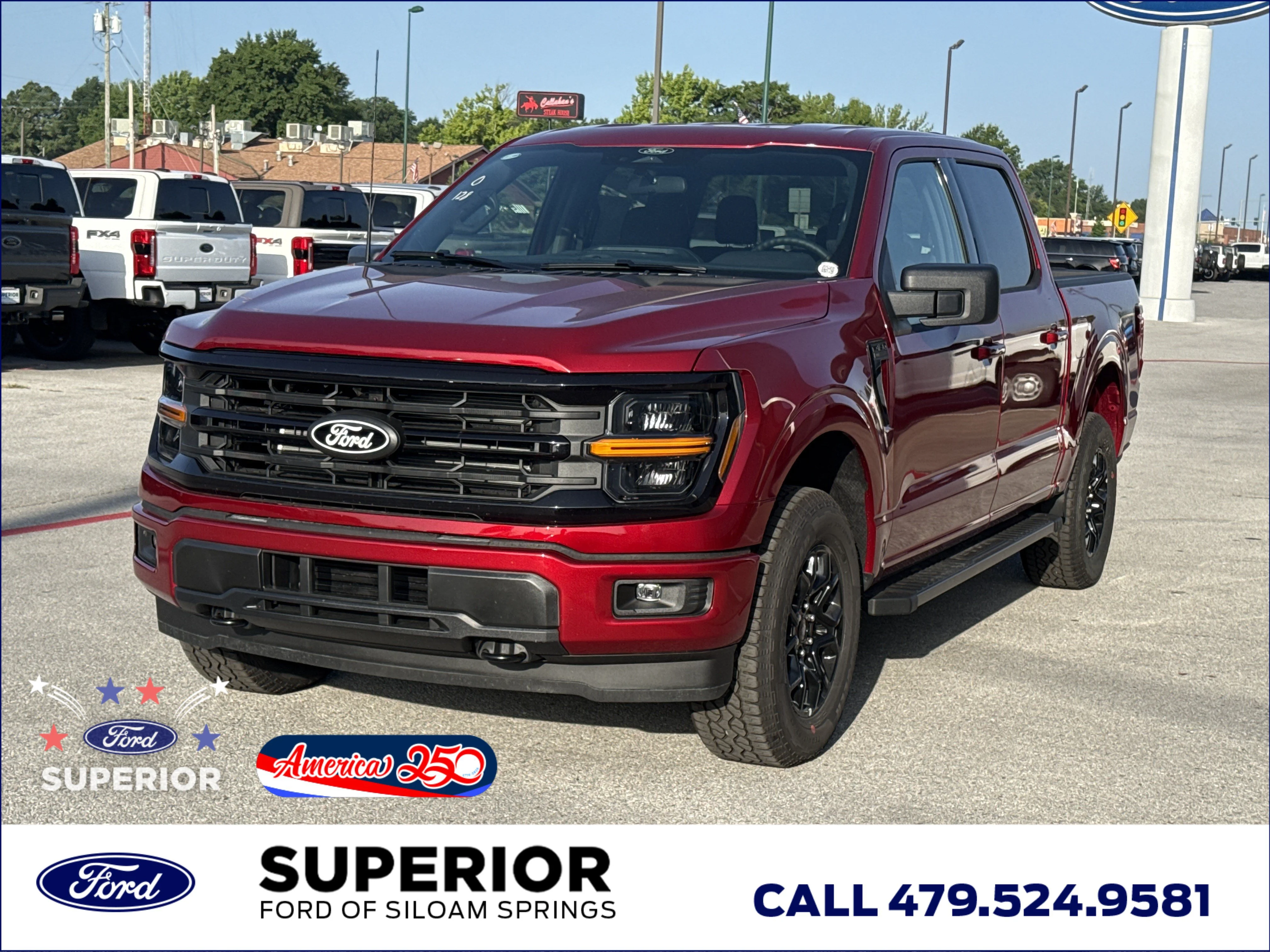 New 2026 Ruby Red Metallic Tinted Clearcoat Ford XLT 4WD image 12