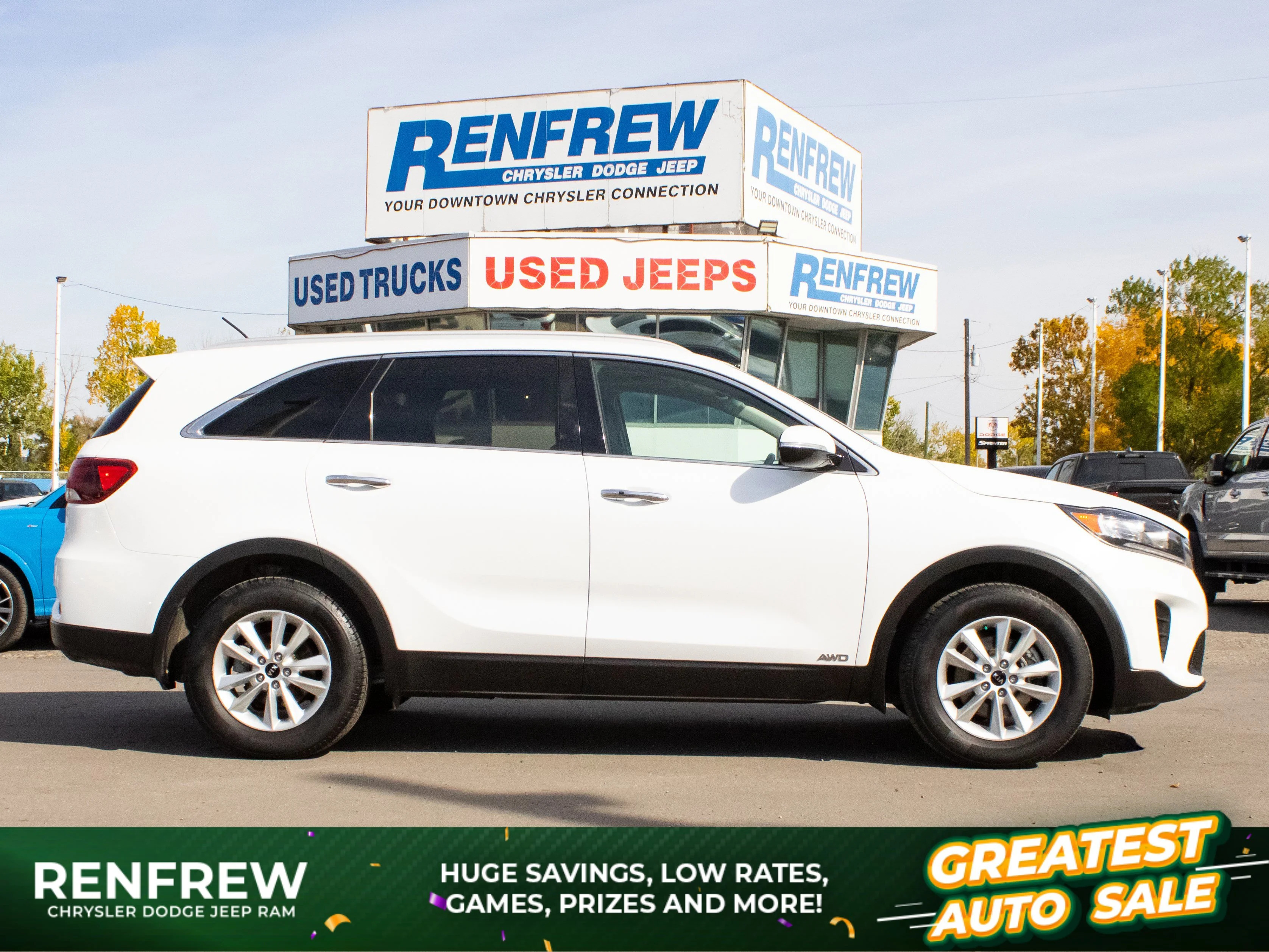 Used 2019 White Kia LX* AWD, Heated Seats & Wheel, Blind Spot Monitoring, Backup Camera image 1