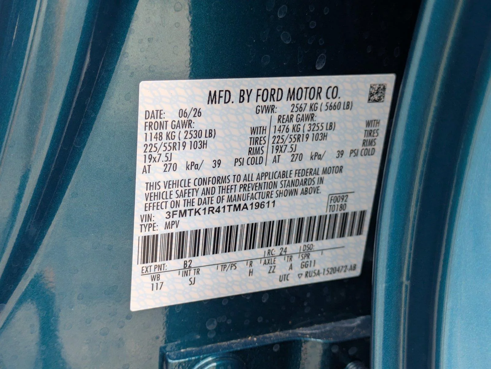 New 2026 Adriatic Blue Metallic Ford Select image 19