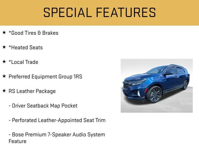 Used 2022 Blue Glow Metallic Chevrolet RS image 6
