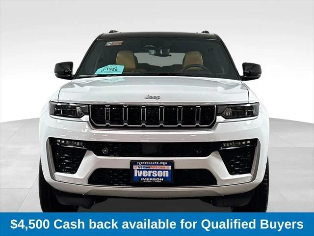 New 2026 Bright White Clear-Coat Exterior Paint Jeep Summit image 2