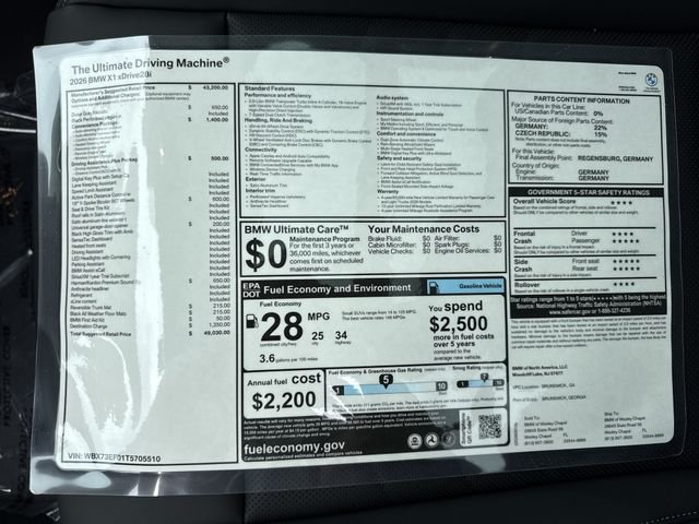 New 2026 Dune Grey Metallic BMW xDrive28i image 26