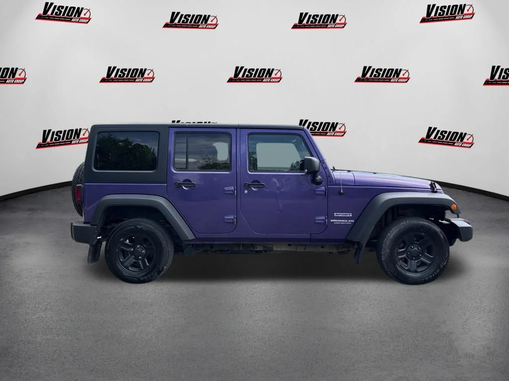 Used 2017 Purple Jeep Unlimited Sport image 4