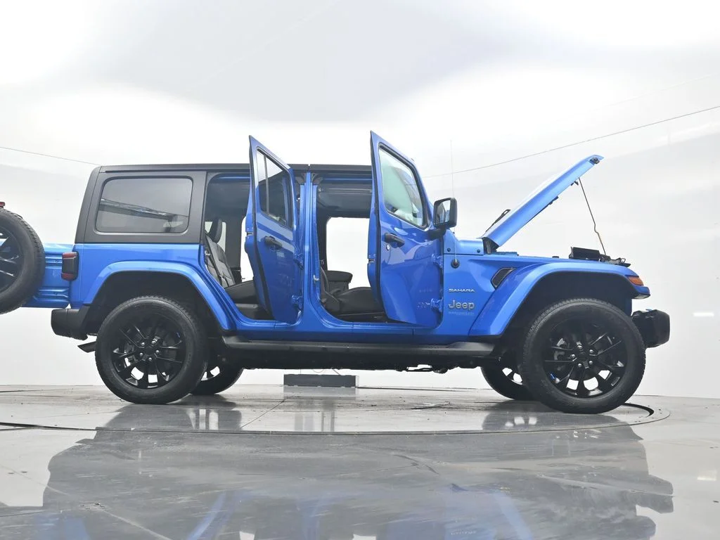 Used 2022 Blue Jeep Unlimited Sahara 4xe image 42