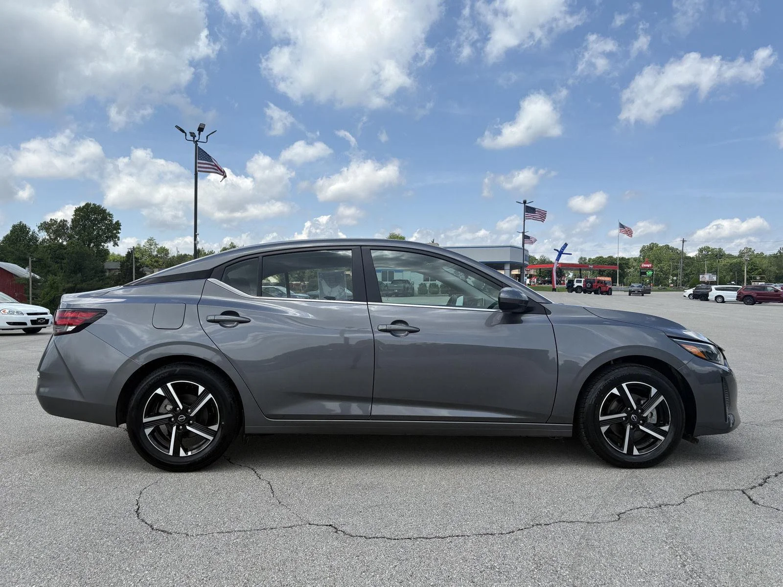 Used 2025 Atlantic Gray Metallic Nissan SV image 4