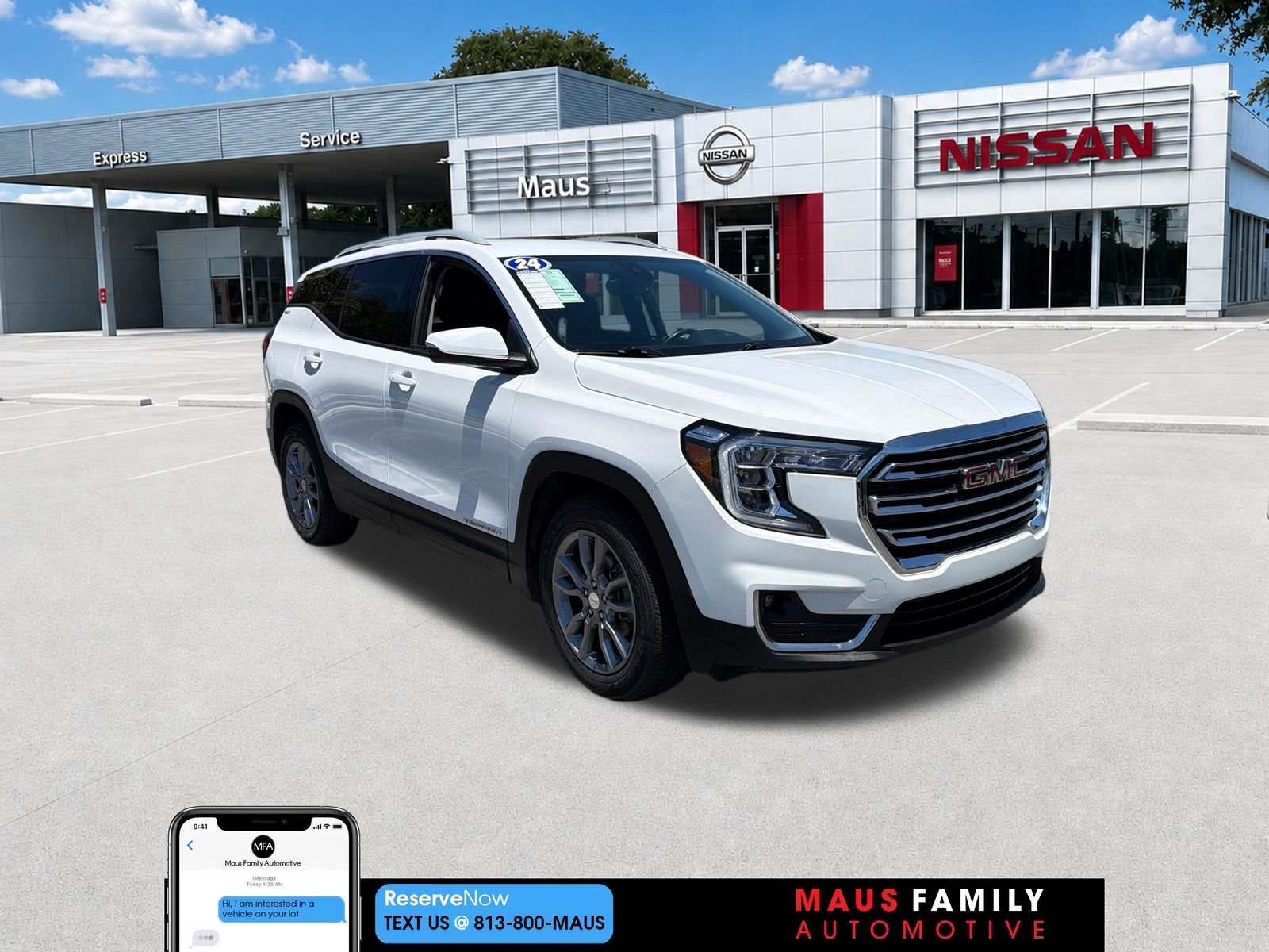 Used 2024 White GMC SLT image 1