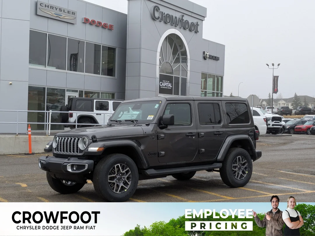 New 2026 Grey Jeep Sahara - - 4x4 - McKinley Leather - Body-Color Top - Power Seats - Remote Start & More! image 1