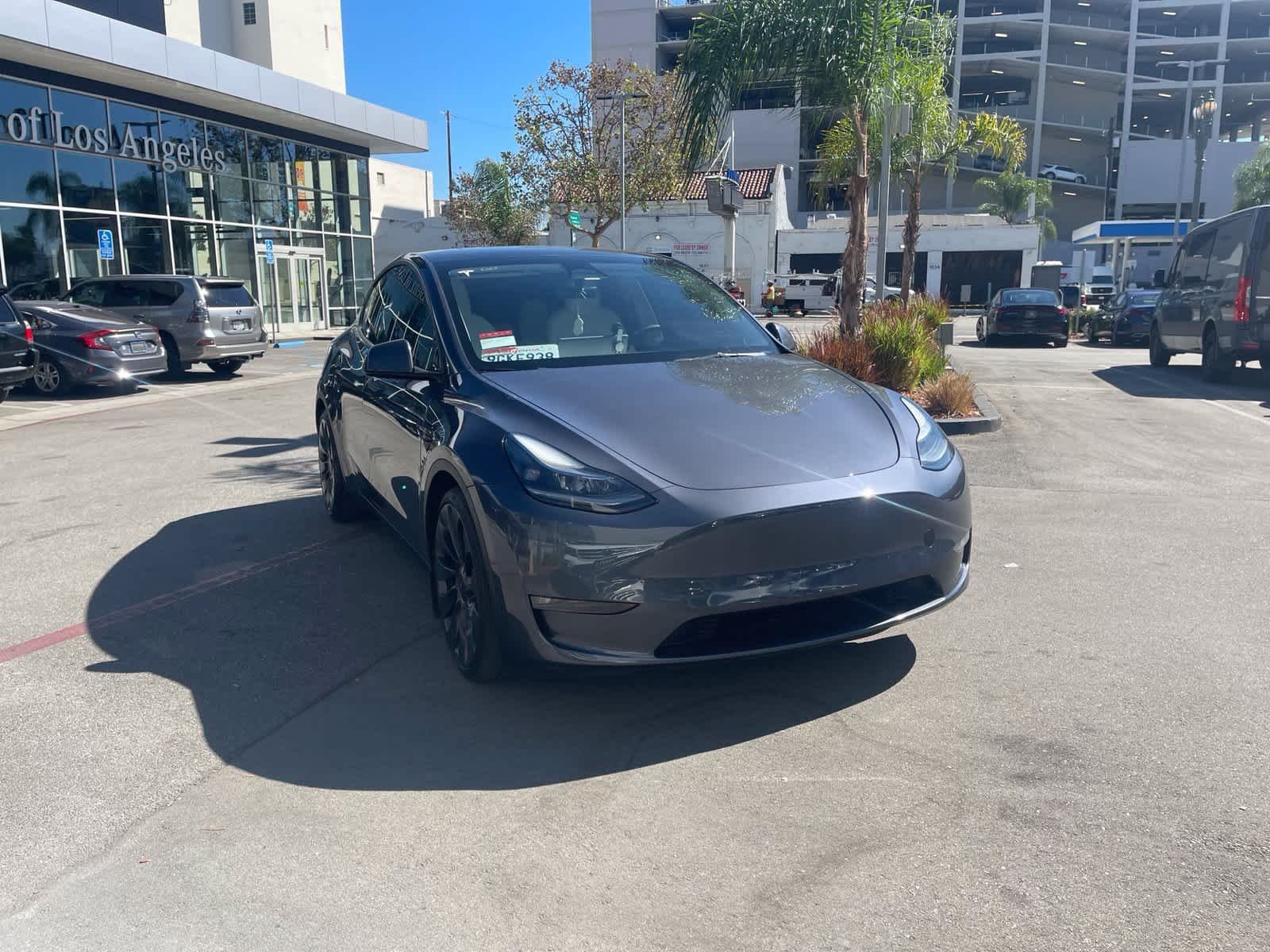 Used 2023 Midnight Silver Metallic Tesla Performance image 2