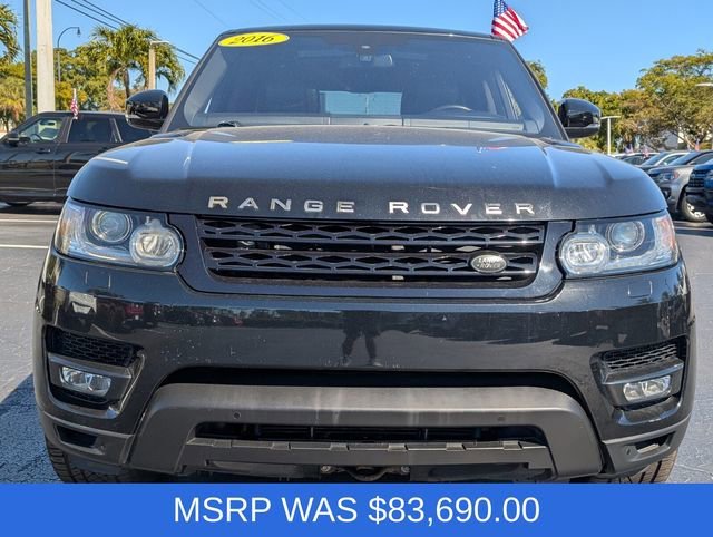 Used 2016 Land Rover Range Rover Sport Supercharged with VIN SALWR2EF4GA103086 for sale in Lauderhill, FL