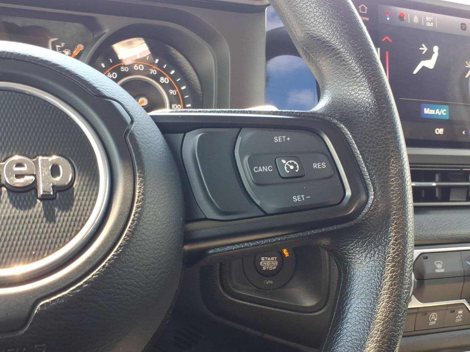 Used 2025 Bright White Clearcoat Jeep Sport image 26
