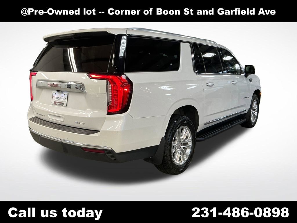 Used 2021 WHITE FROST TRICOAT GMC SLT image 5