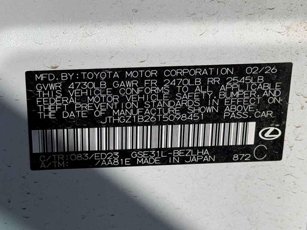 Certified Used 2026 White Lexus 350 F SPORT image 39
