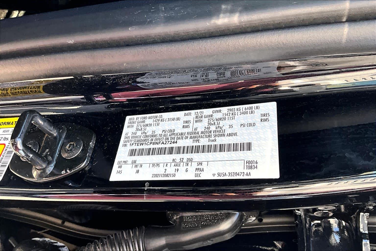 Used 2022 Agate Black Metallic Ford XL image 34