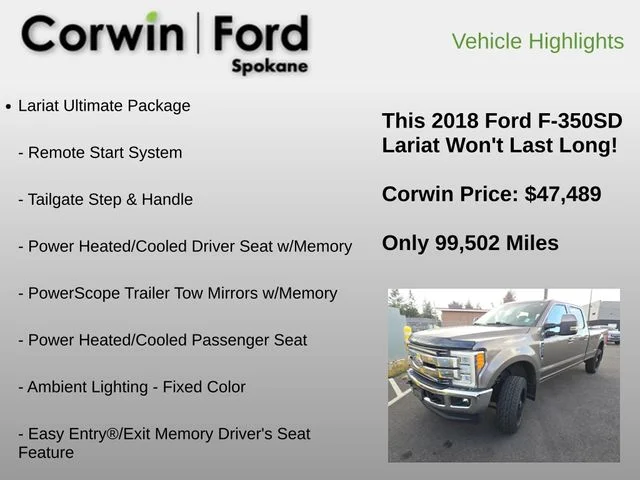 Used 2018 Stone Gray Metallic Ford Lariat image 11