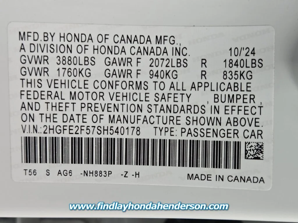 Certified Used 2025 Platinum White Pearl Honda Sport image 13