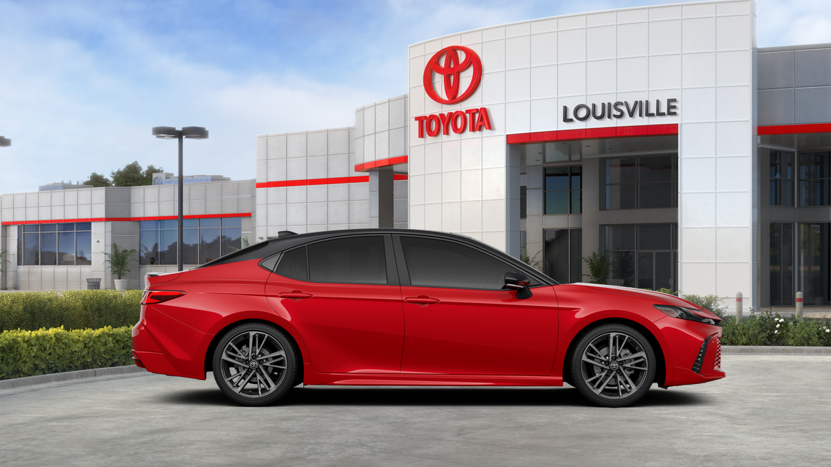 New 2026 Supersonic Red with Midnight Black Metallic roof Toyota XSE image 36