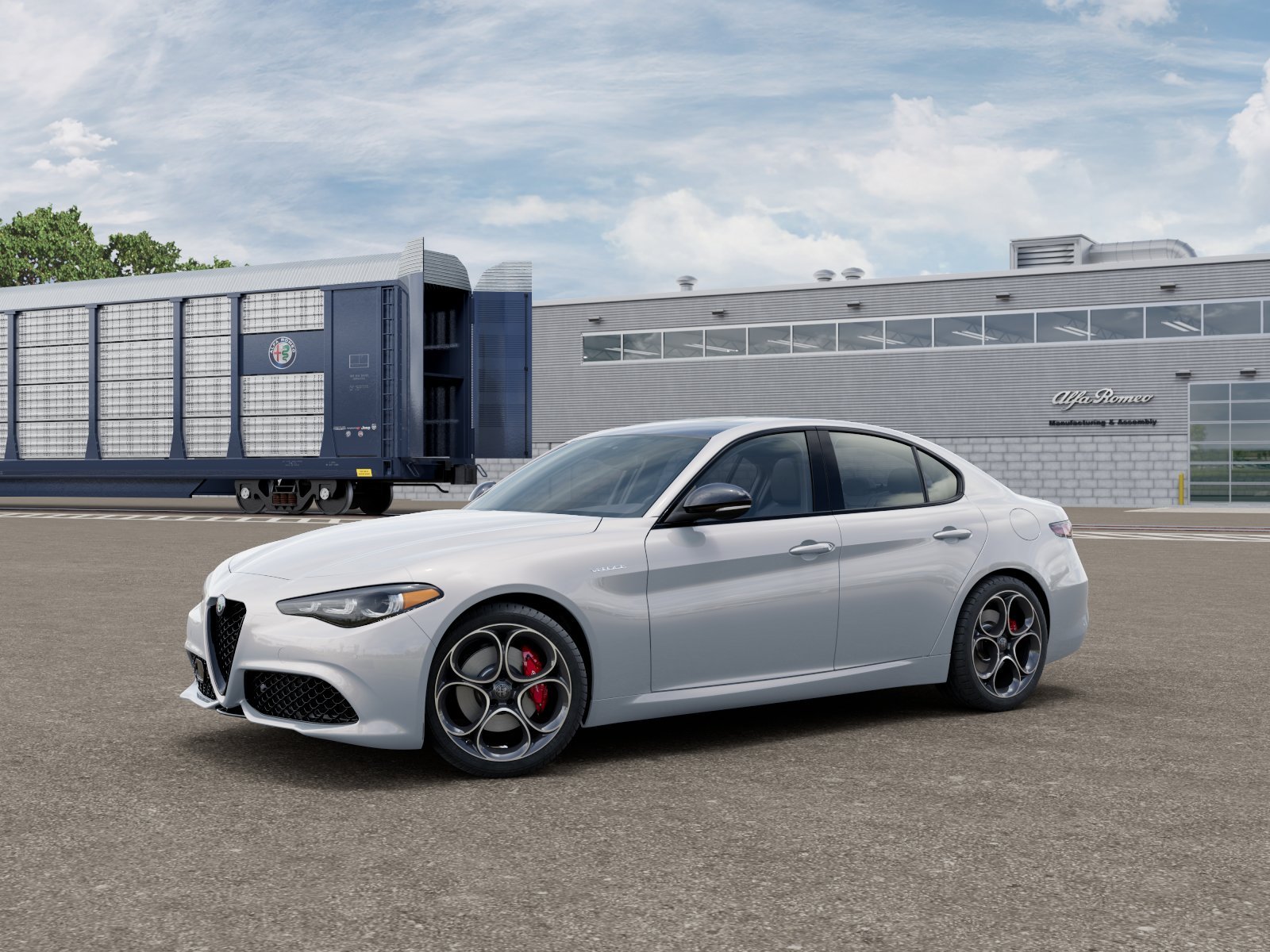 New 2026 Moonlight Gray Metallic Exterior Paint Alfa Romeo Base image 1