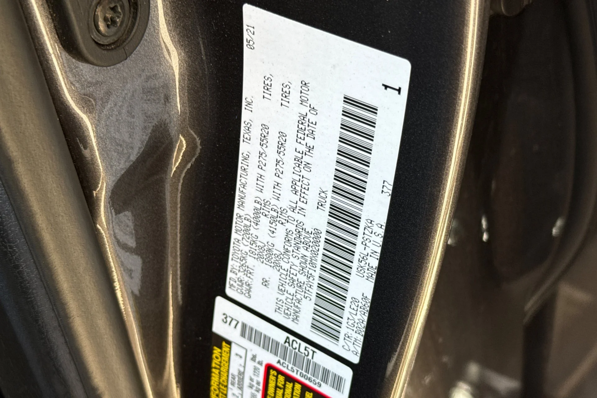 Used 2021 Magnetic Gray Metallic Toyota Platinum CrewMax 5.5
