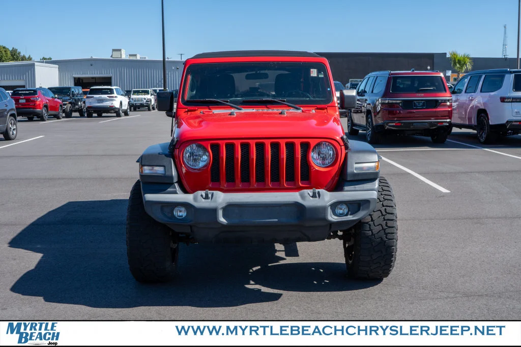 Used 2020 Red Clearcoat Jeep Unlimited Sport S image 9