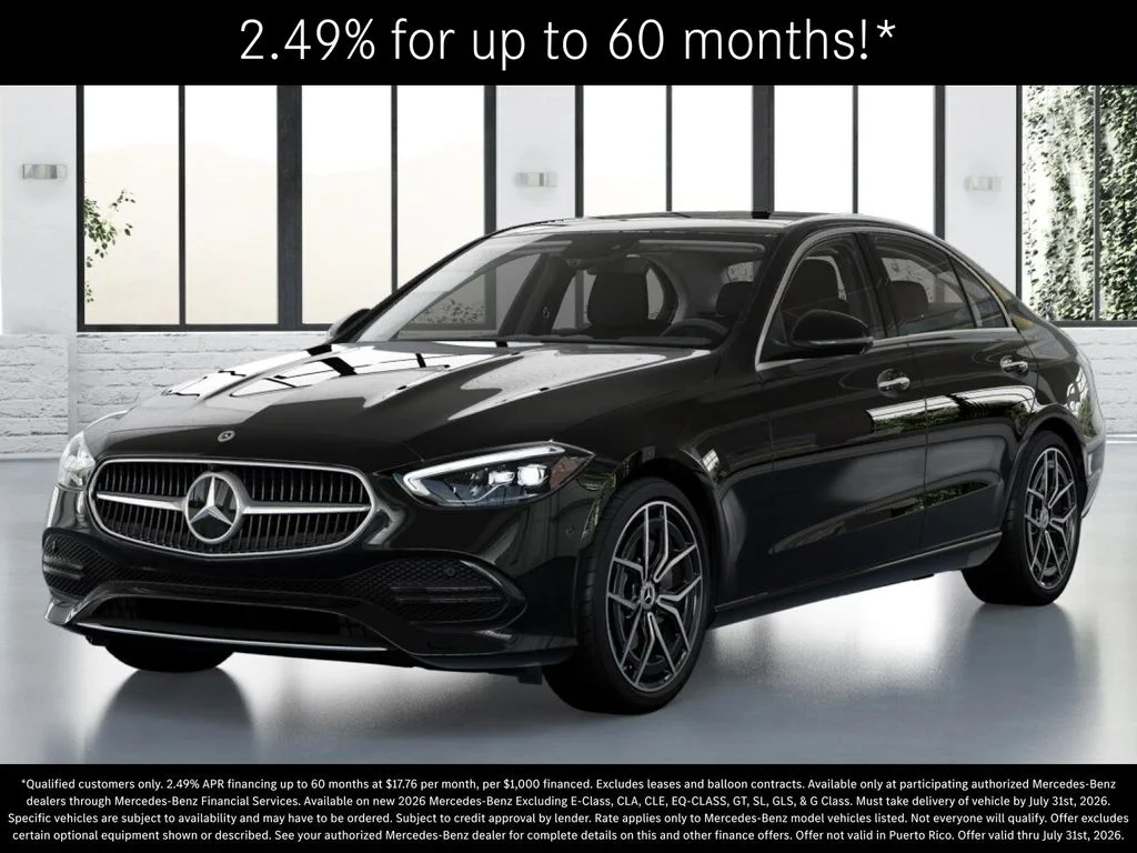 New 2026 Black Mercedes-Benz C 300 image 1