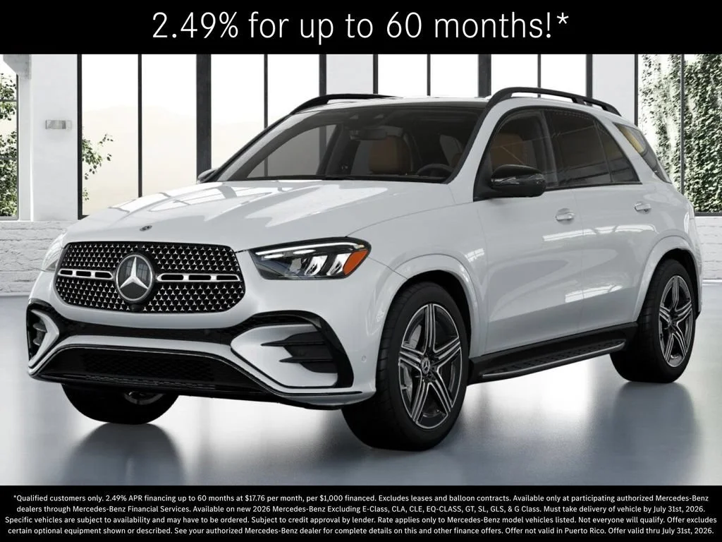New 2026 MANUFAKTUR Moonlight White Metallic Mercedes-Benz GLE 450 image 1