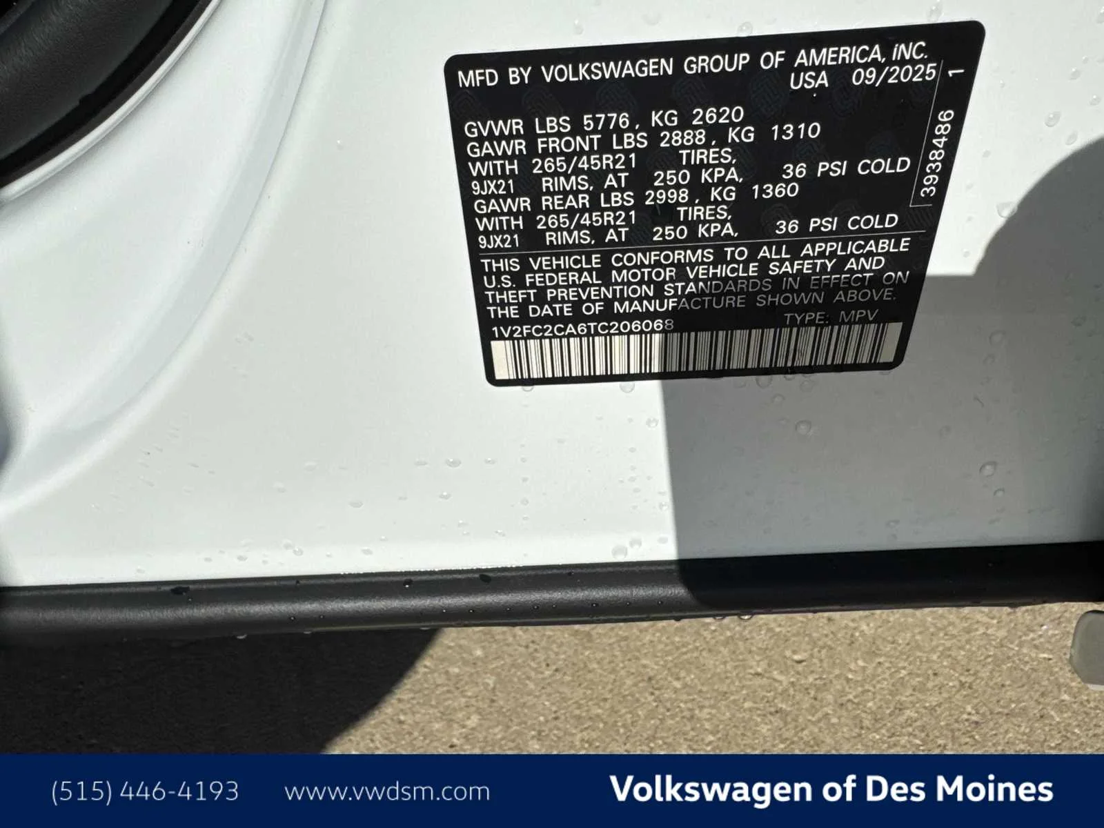 New 2026 Opal White Pearl Volkswagen 2.0T SEL Premium R-Line image 20