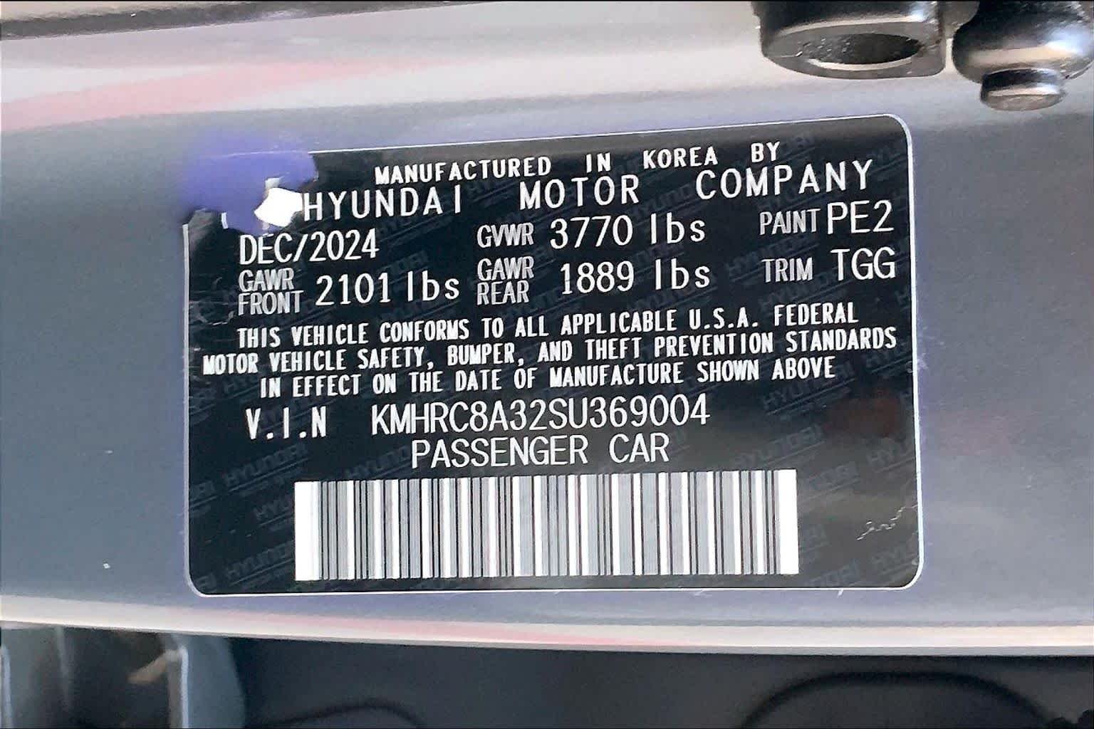Certified Used 2025 Ecotronic Gray Hyundai SEL image 33