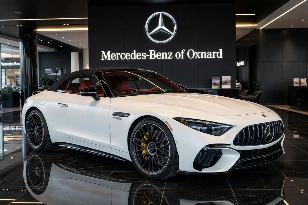 Used 2022 White Mercedes-Benz SL 63 AMG® image 1