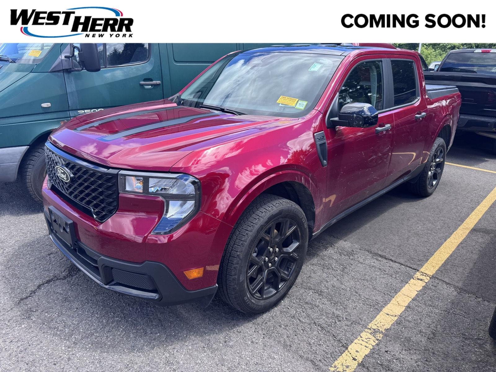 Used 2025 Ruby Red Metallic Tinted Clearcoat Ford XLT image 1