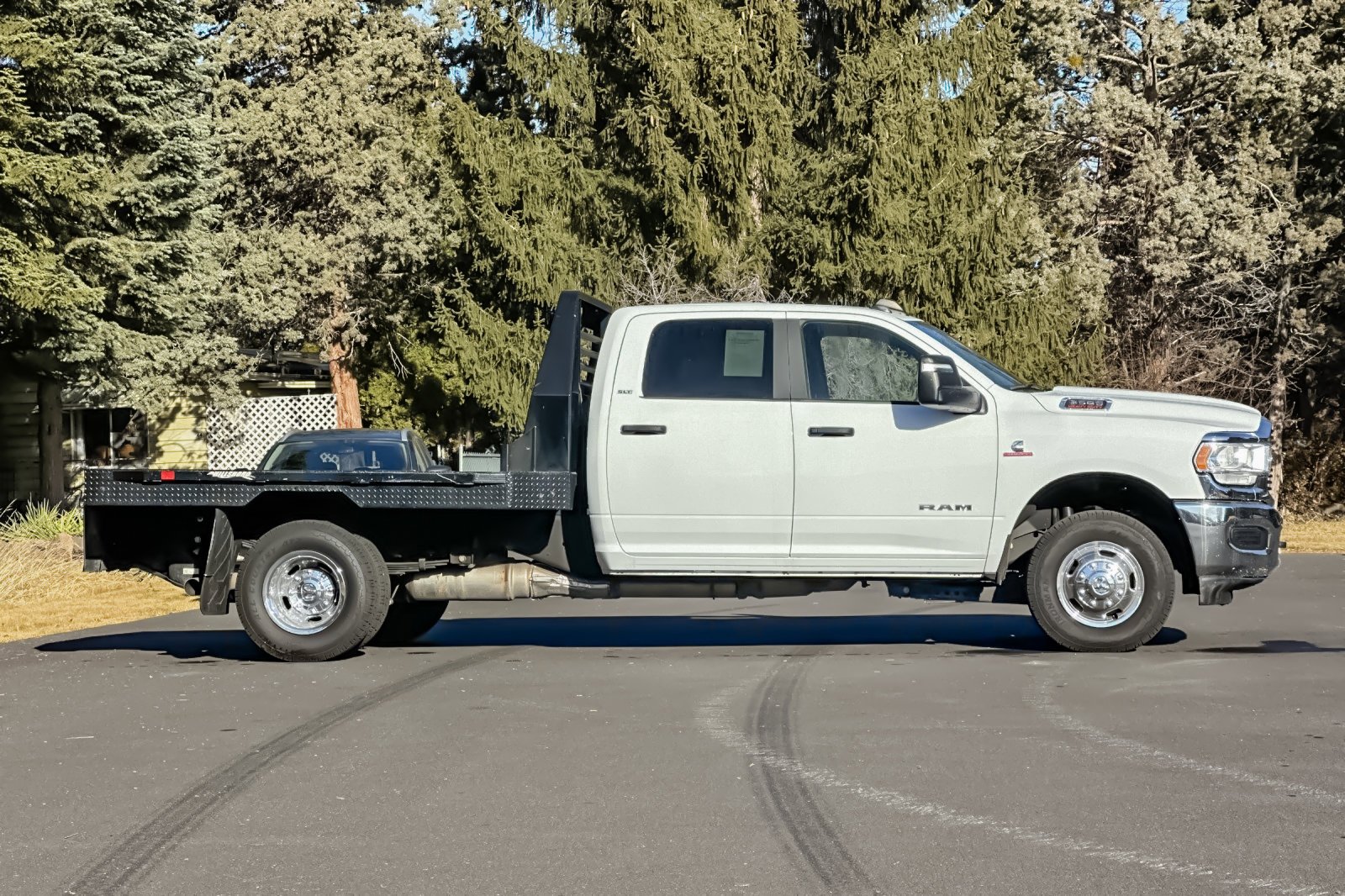 Used 2024 Bright White Clearcoat Ram SLT image 3