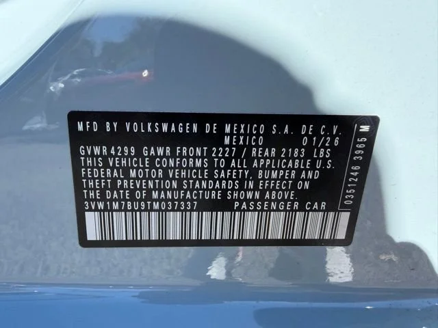 New 2026 Monument Gray w/Dp Blk Rf Volkswagen Autobahn image 23