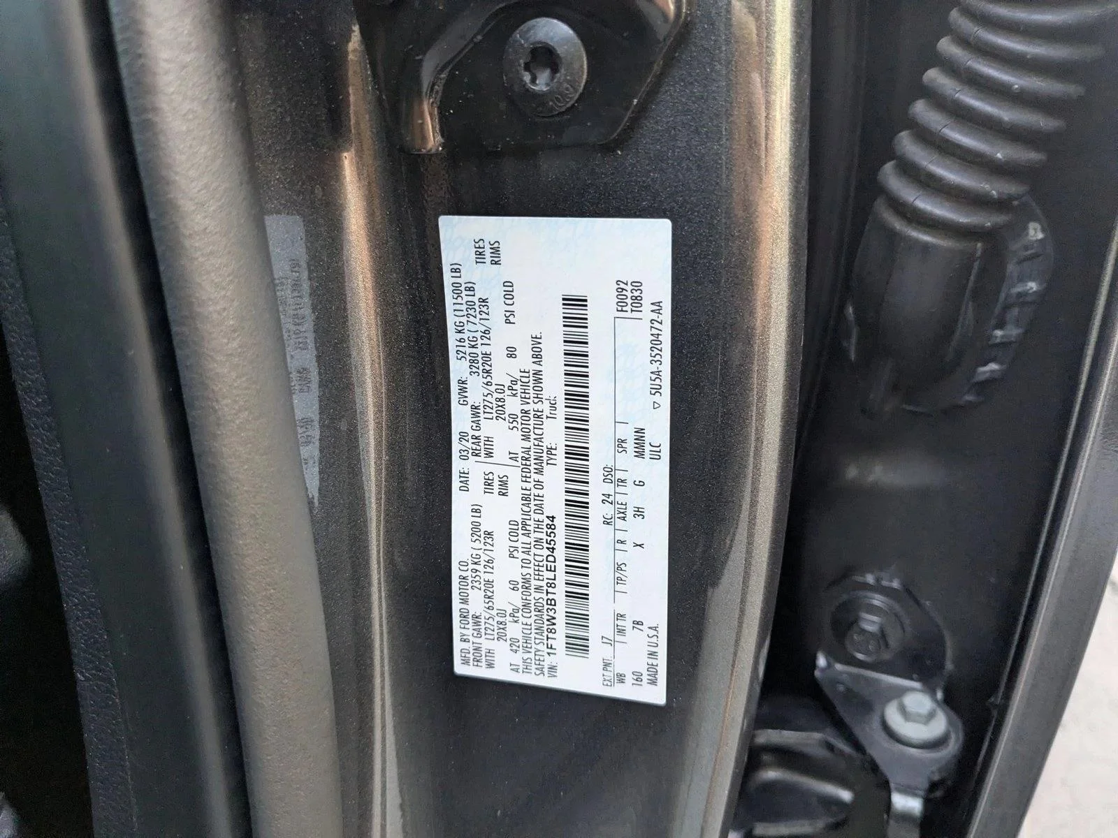 Used 2020 Magnetic Metallic Ford Platinum image 23