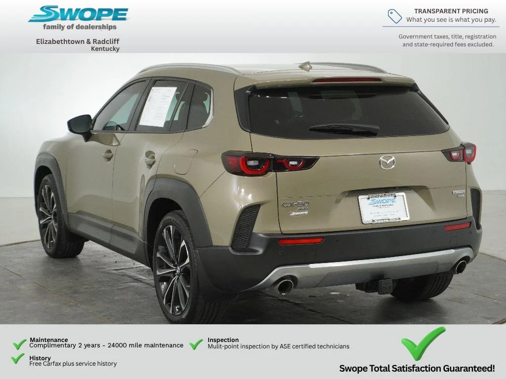 Used 2024 Zircon Sand Metallic Mazda 2.5 Turbo Premium Plus Package image 6