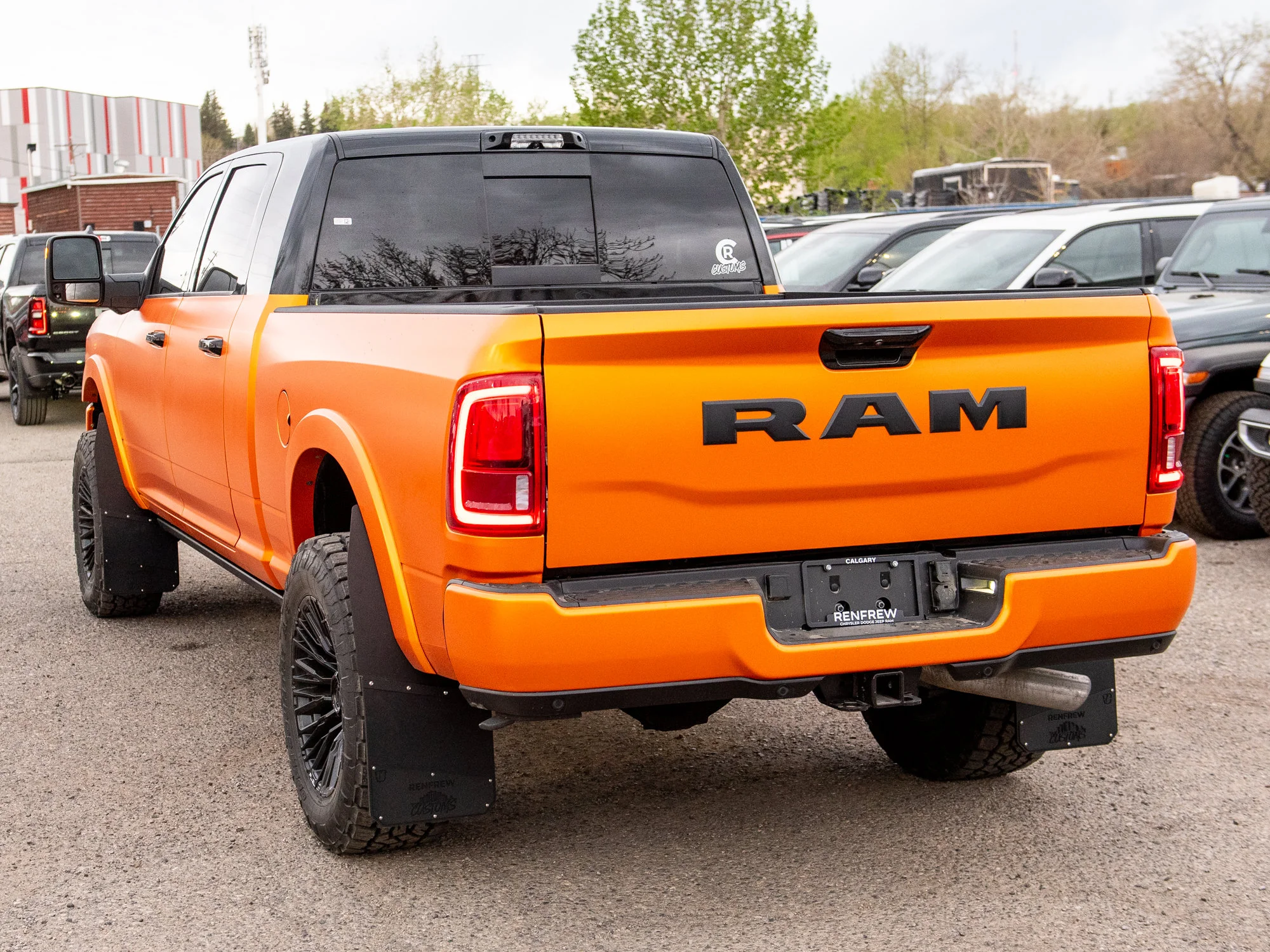 Used 2026 Black RAM Limited* Mega Cab, 2 Inch Lift, 35 Inch Tires, Fuel Wheels image 5